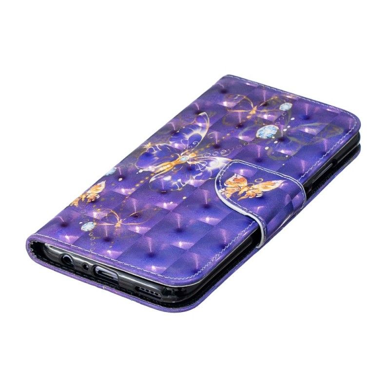 Etui Folio Huawei P Smart 2019 Biały Królowie Motyli Etui Ochronne