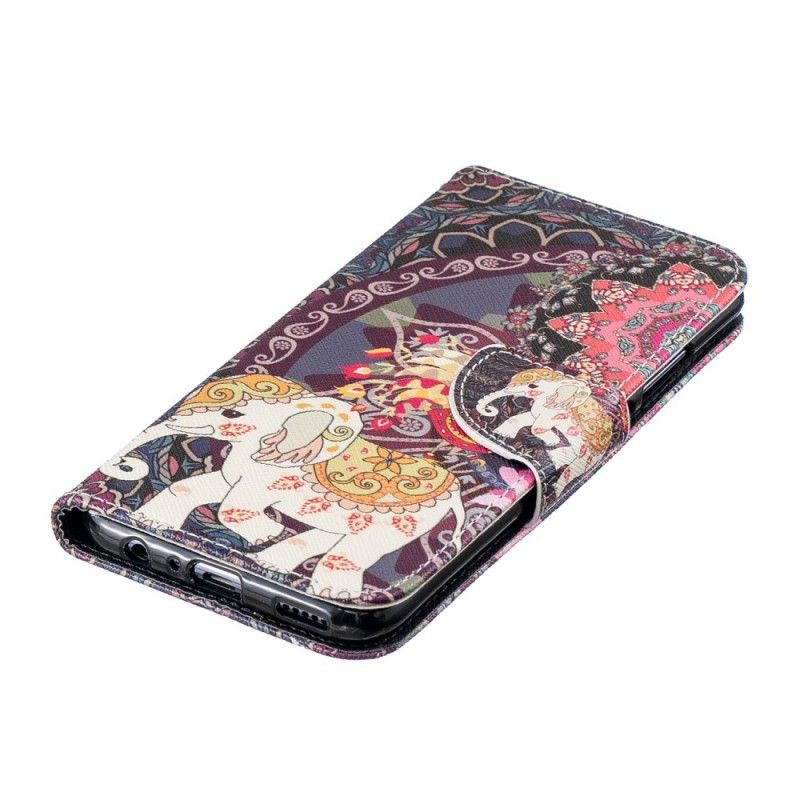 Etui Folio Huawei P Smart 2019 Etniczna Mandala Słonia Etui Ochronne