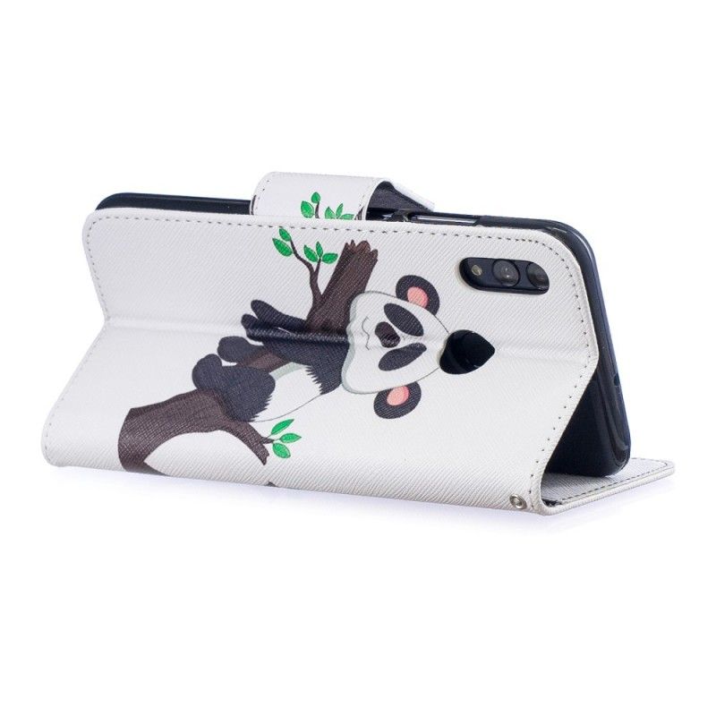 Etui Folio Huawei P Smart 2019 Leniwa Panda