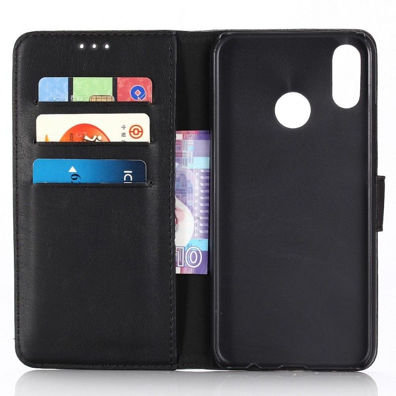 Etui Folio Huawei P Smart 2019 Szary Czarny Ekoskóra W Stylu Retro Etui Ochronne