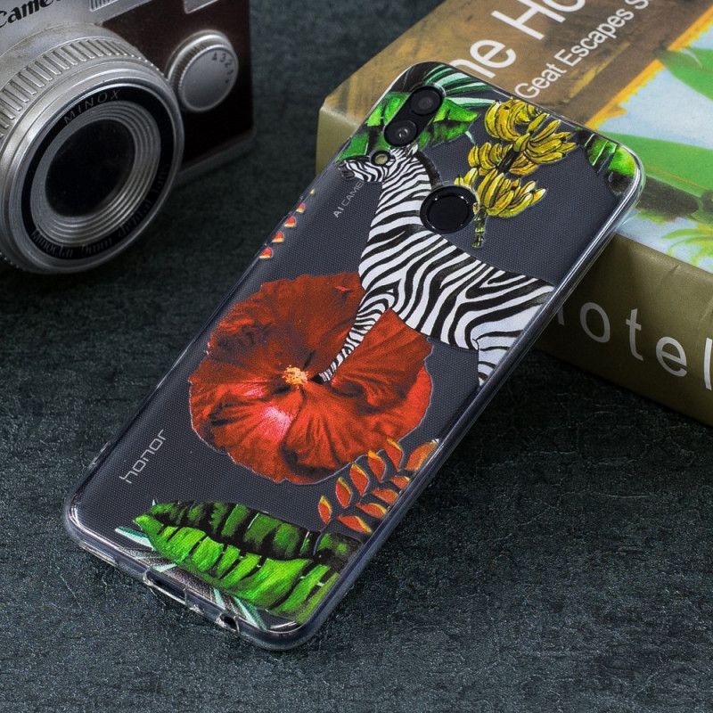 Etui Huawei P Smart 2019 Zebra I Kwiaty