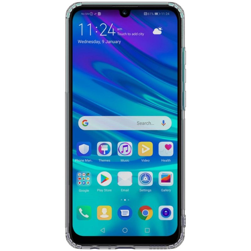 Etui Huawei P Smart 2019 Złoty Szary Przezroczysty Nillkin Etui Ochronne