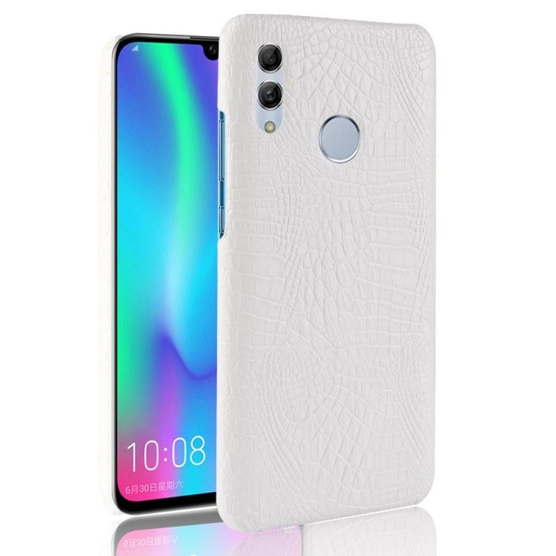 Futerały Huawei P Smart 2019 Biały Czarny Etui na Telefon Efekt Skóry Krokodyla