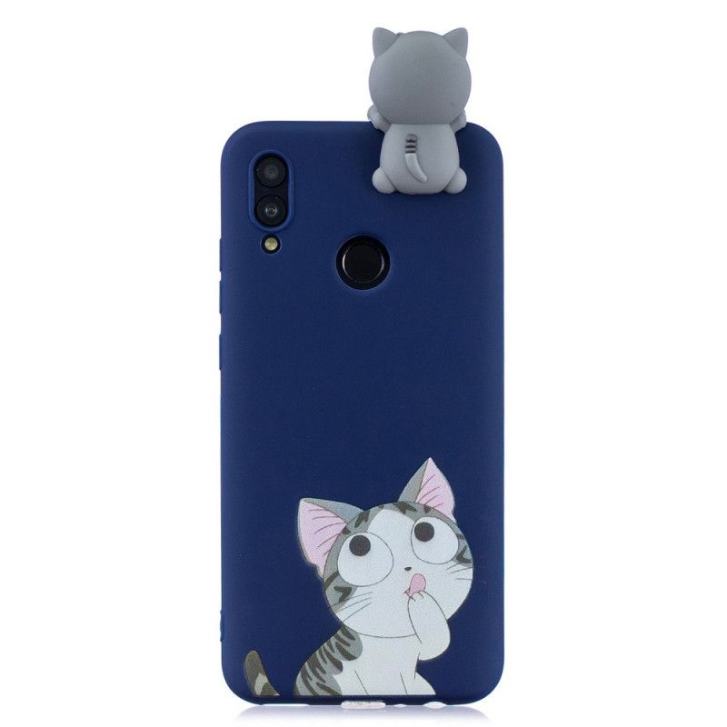 Futerały Huawei P Smart 2019 Etui na Telefon Myśliciel 3D Cat