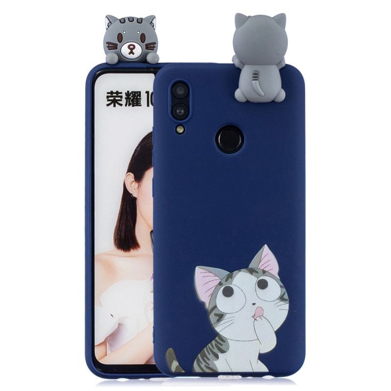 Futerały Huawei P Smart 2019 Etui na Telefon Myśliciel 3D Cat