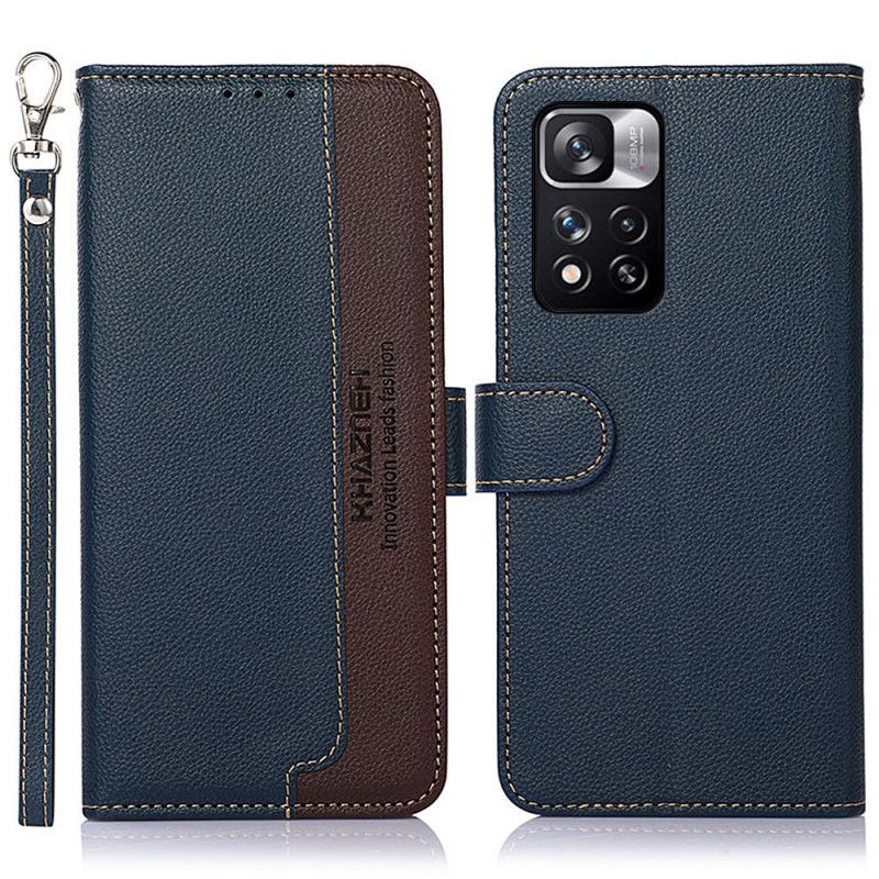 Etui Folio Xiaomi Redmi Note 11 Pro / Note 11 Pro Plus Lychee Style Rfid Khazneh Etui Ochronne