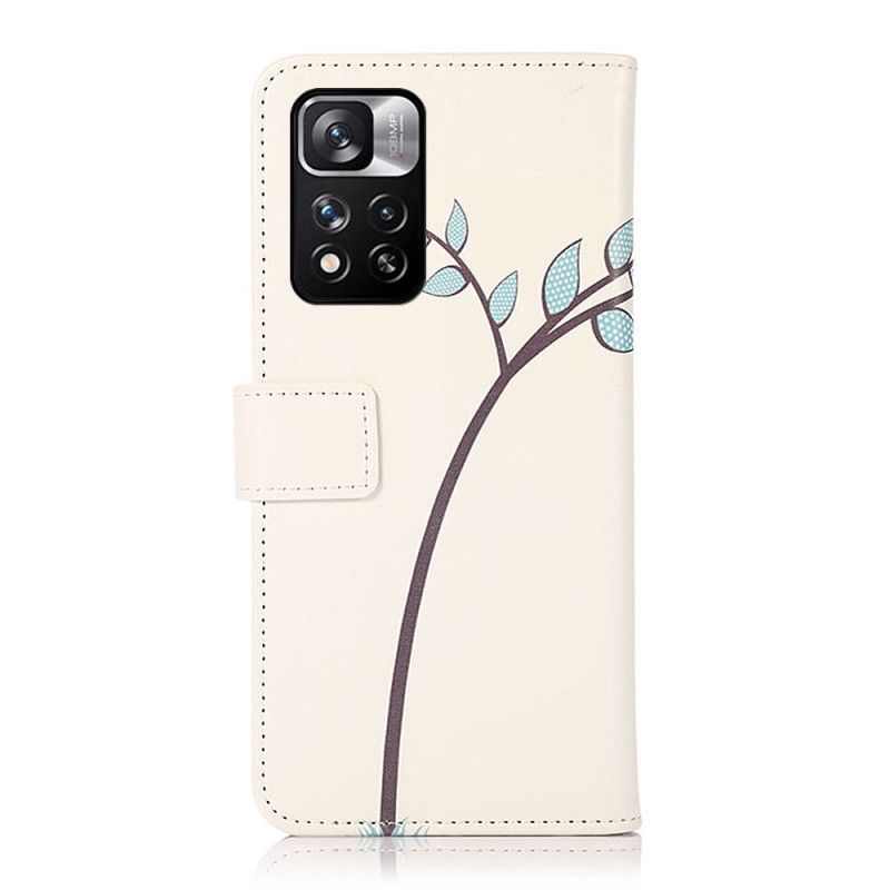 Etui Folio Xiaomi Redmi Note 11 Pro / Note 11 Pro Plus Para Sów Na Drzewie Etui Ochronne