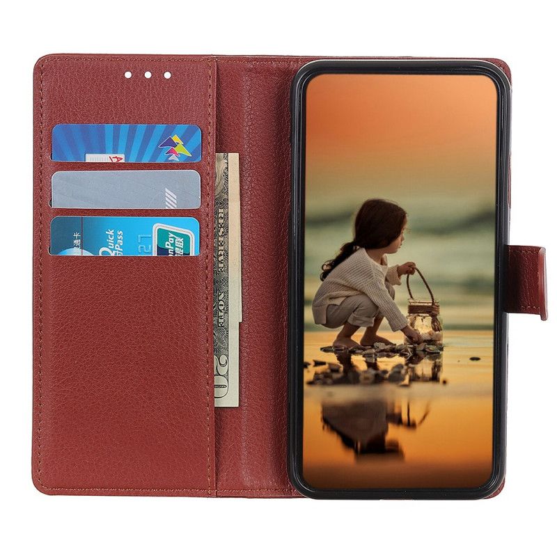 Etui Folio Xiaomi Redmi Note 11 Pro / Note 11 Pro Plus Premium Liczi Efekt Skóry Etui Ochronne