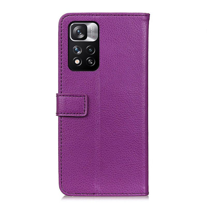 Etui Folio Xiaomi Redmi Note 11 Pro / Note 11 Pro Plus Premium Litchi Skóra Etui Ochronne