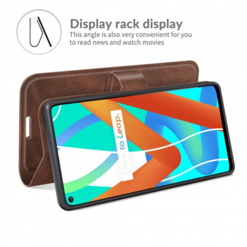 Etui Folio Do Realme 8 5g Sztuczna Skóra Slim