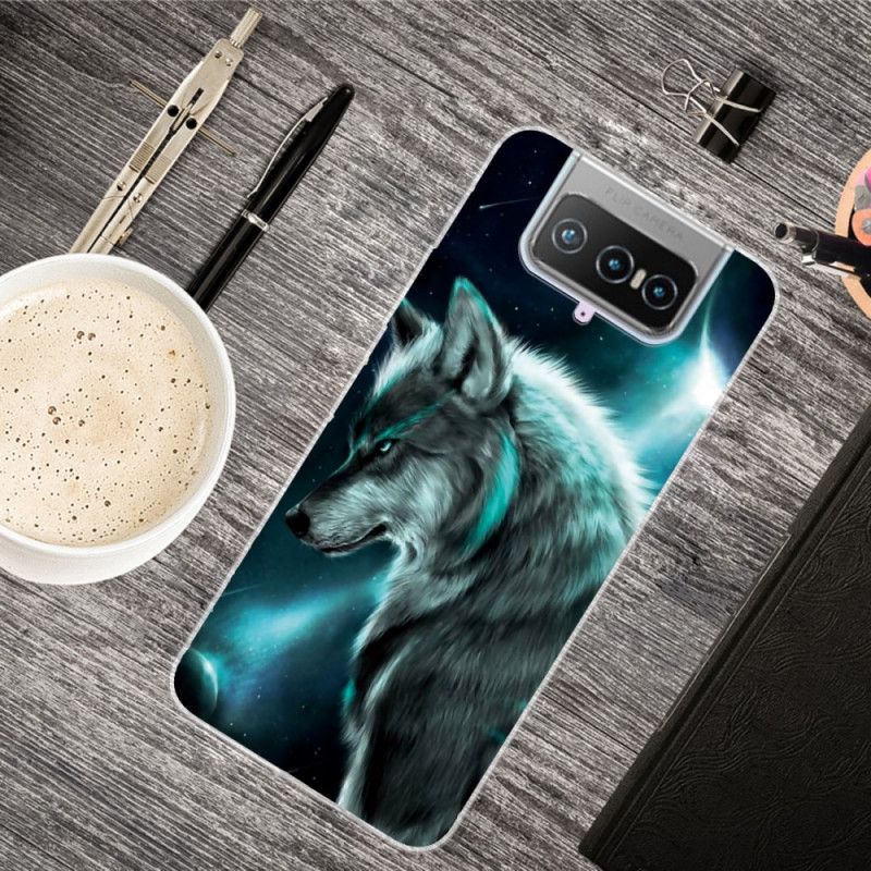 Etui Asus Zenfone 7 / 7 Pro Królewski Wilk