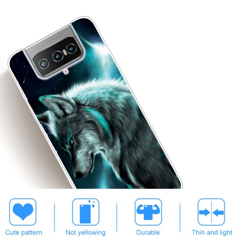 Etui Asus Zenfone 7 / 7 Pro Królewski Wilk