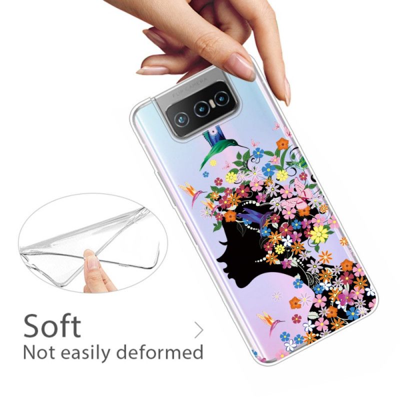 Etui Asus Zenfone 7 / 7 Pro Ładna Główka Kwiatu