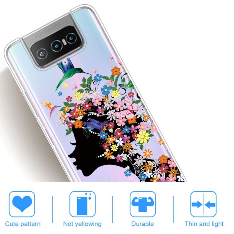 Etui Asus Zenfone 7 / 7 Pro Ładna Główka Kwiatu