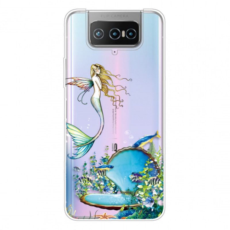 Etui Asus Zenfone 7 / 7 Pro Niebieska Syrena Etui Ochronne