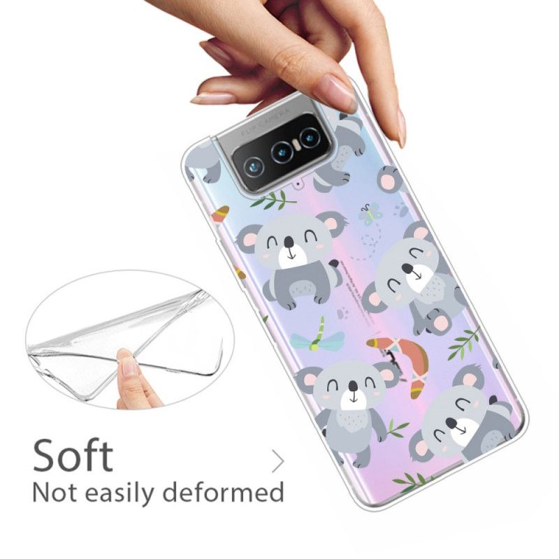 Etui Asus Zenfone 7 / 7 Pro Słodkie Koale