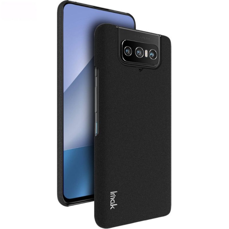 Etui Asus Zenfone 7 / 7 Pro Szary Czarny Sztywny Kowboj Imak Etui Ochronne