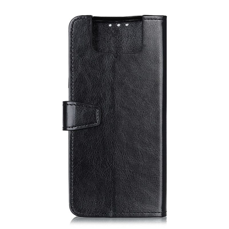 Etui Folio Asus Zenfone 7 / 7 Pro Biały Czarny Genialny Etui Ochronne