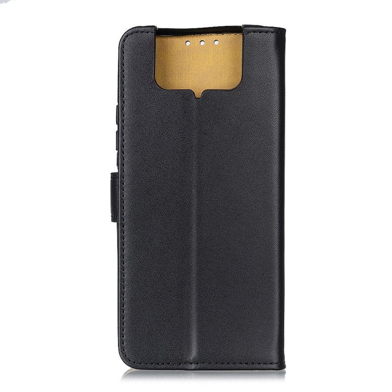 Etui Folio Asus Zenfone 7 / 7 Pro Granatowy Czarny Prosta Sztuczna Skóra Etui Ochronne