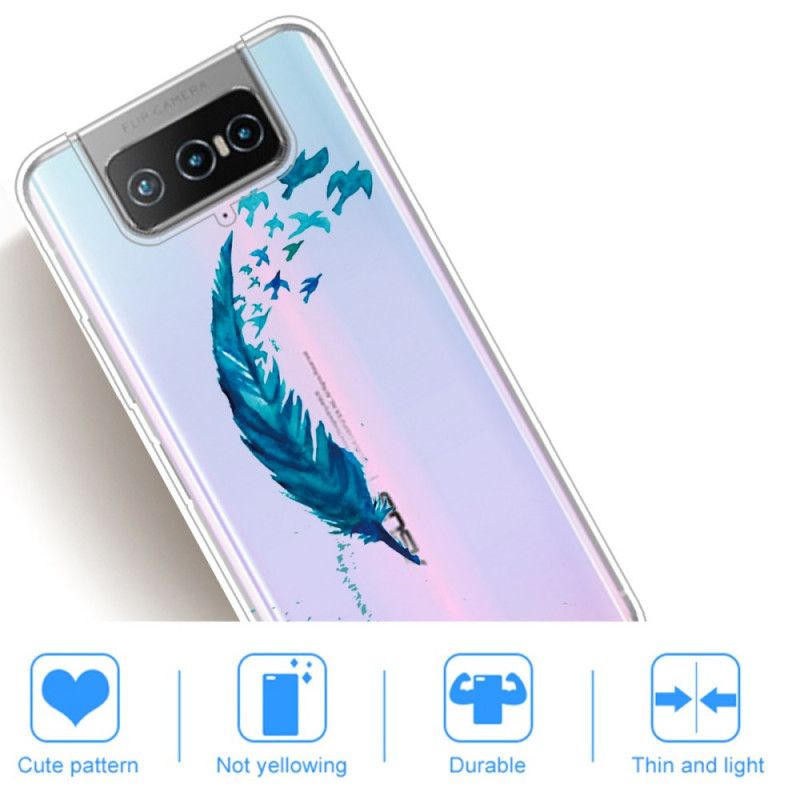 Futerały Asus Zenfone 7 / 7 Pro Etui na Telefon Piękne Pióro