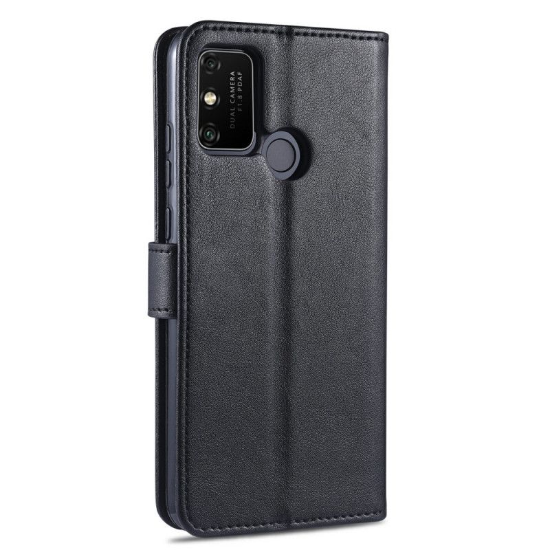 Etui Folio Honor 9A Czerwony Czarny Azns Imitacja Skóry Etui Ochronne