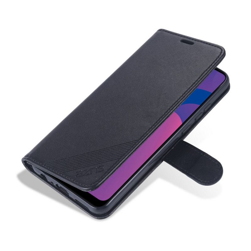 Etui Folio Honor 9A Czerwony Czarny Azns Imitacja Skóry Etui Ochronne