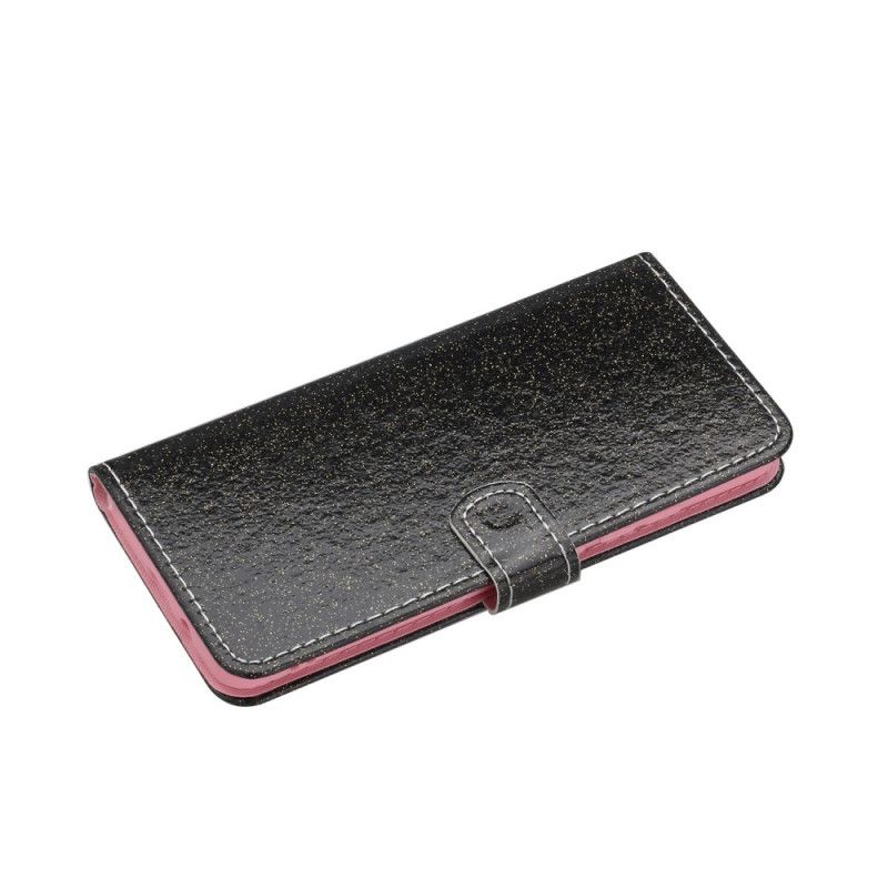 Etui Folio Honor 9A Fioletowy Brokat