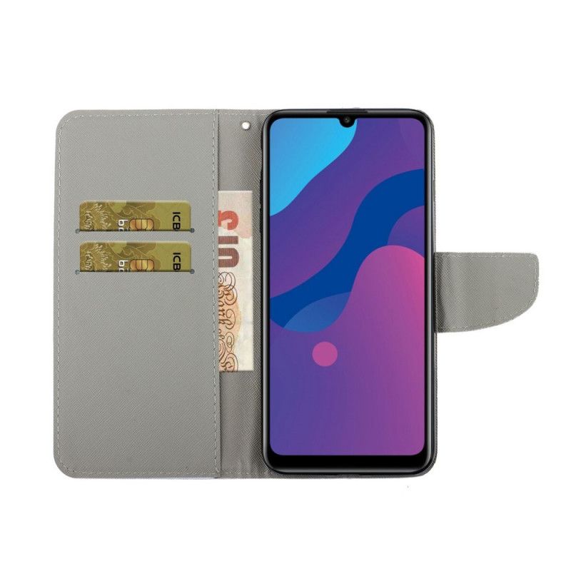 Etui Folio Honor 9A Kwiat Pawia