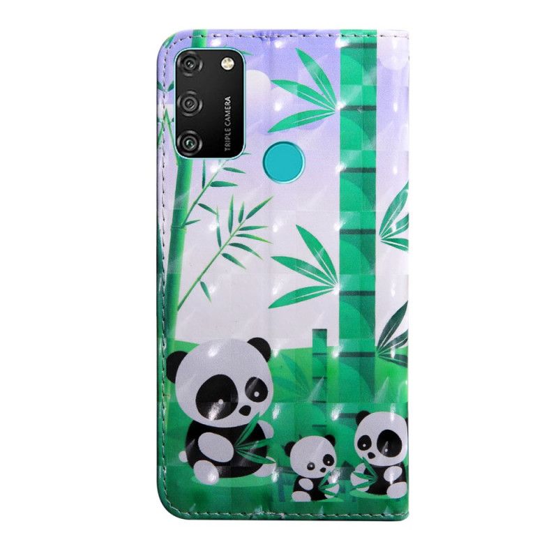 Etui Folio Honor 9A Rodzina Pandy Etui Ochronne