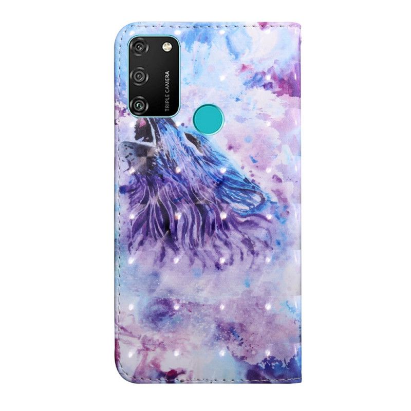 Etui Folio Honor 9A Wilk Akwarelowy Etui Ochronne