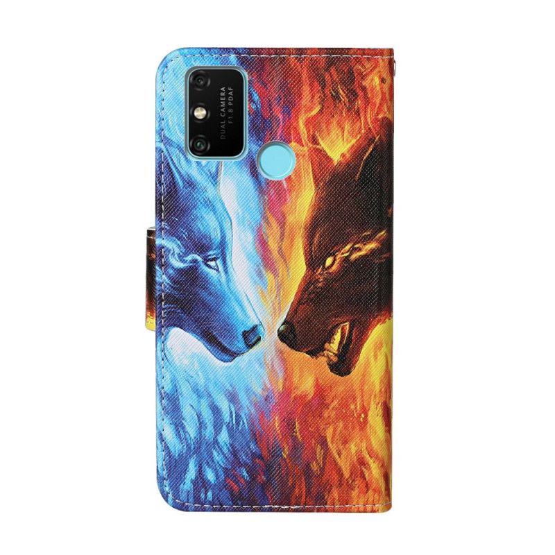 Etui Folio Honor 9A Wilk Lodu I Ognia Etui Ochronne