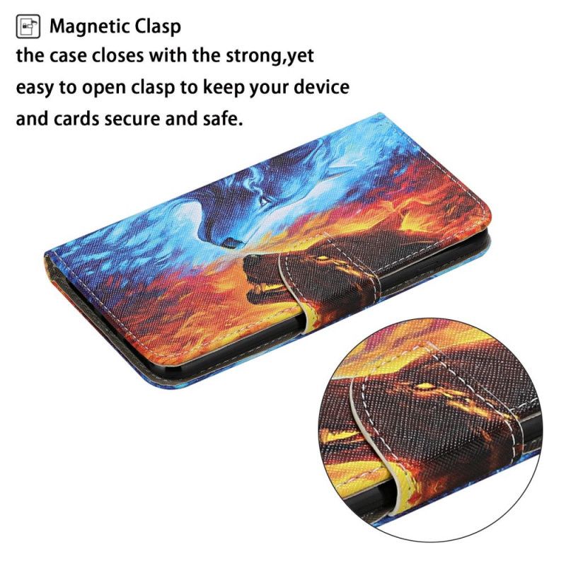 Etui Folio Honor 9A Wilk Lodu I Ognia Etui Ochronne