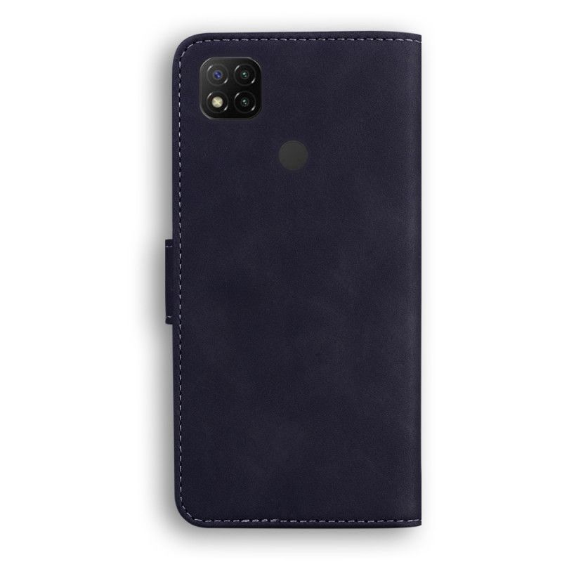 Etui Folio Xiaomi Redmi 9C Czerwony Czarny Nowe Kolory Imitacja Skóry Etui Ochronne