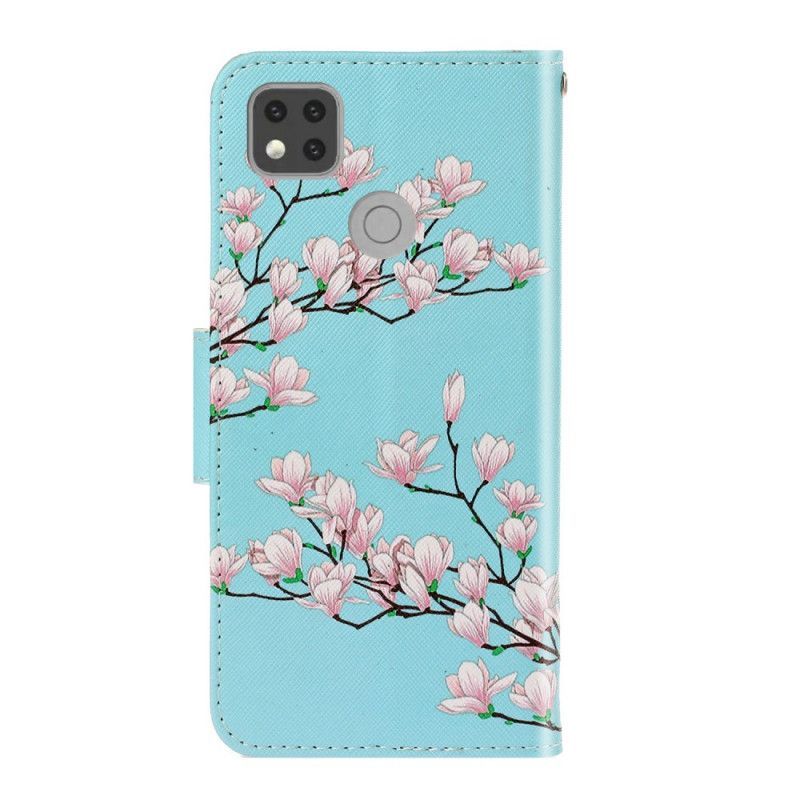 Etui Folio Xiaomi Redmi 9C Krzew Stringi Etui Ochronne