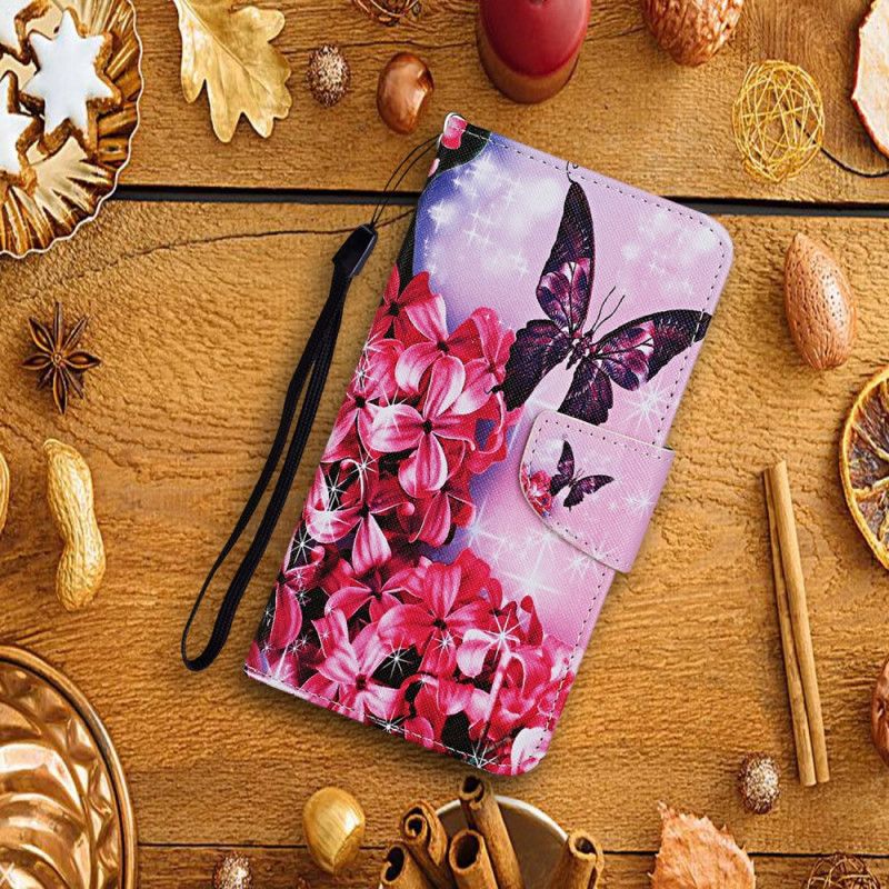 Etui Folio Xiaomi Redmi 9C Motyle W Magicznym Ogrodzie Etui Ochronne