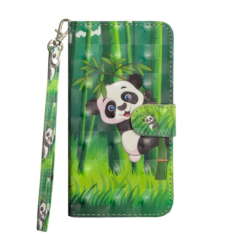 Etui Folio Xiaomi Redmi 9C Panda I Bambus Etui Ochronne