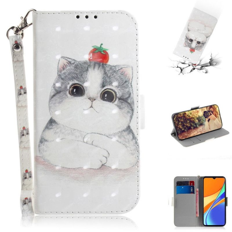 Etui Folio Xiaomi Redmi 9C Pomidor Na Stringach Cat