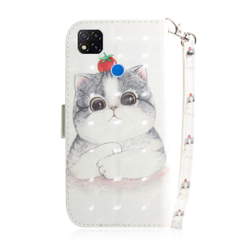 Etui Folio Xiaomi Redmi 9C Pomidor Na Stringach Cat