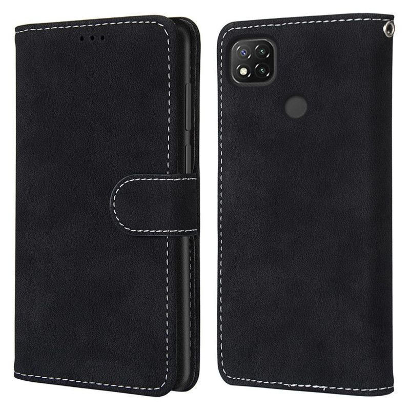 Etui Folio Xiaomi Redmi 9C Szary Czarny Skóra Ekologiczna W Nowych Kolorach Vintage Etui Ochronne