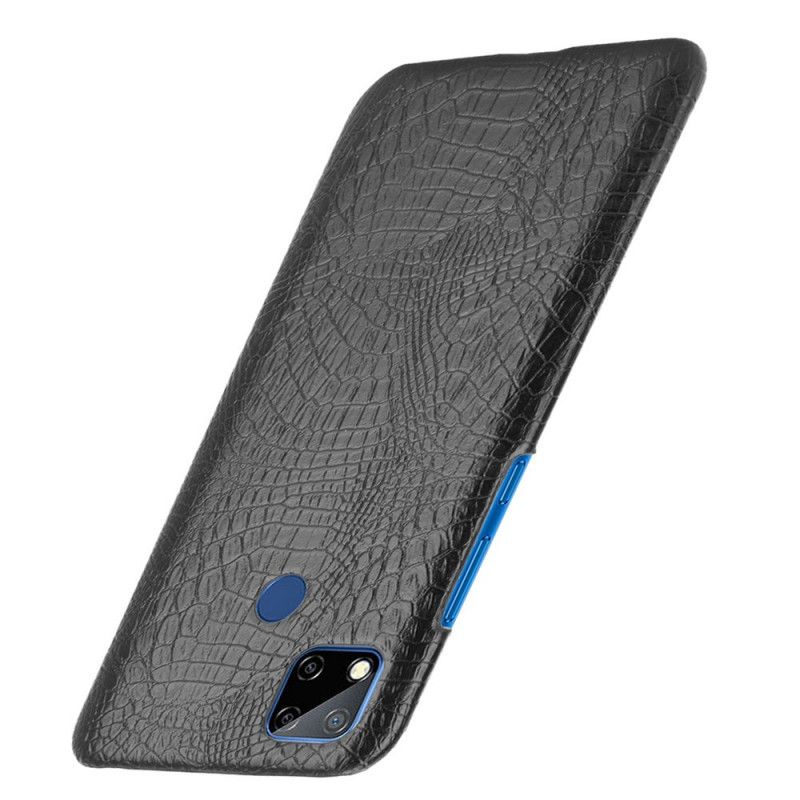 Etui Xiaomi Redmi 9C Biały Czarny Styl Skóry Krokodyla