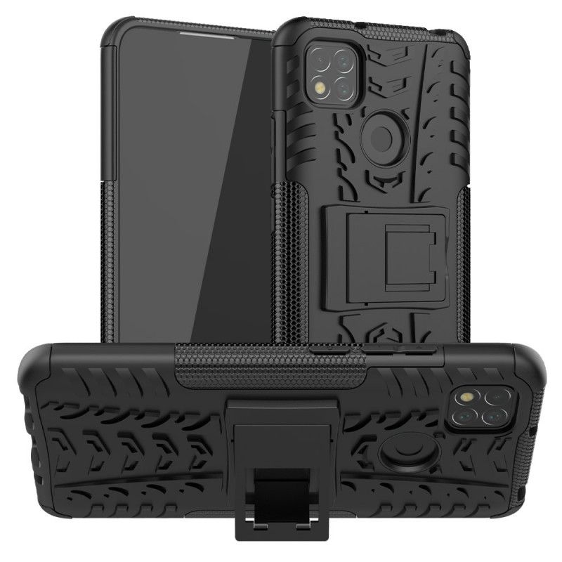 Etui Xiaomi Redmi 9C Biały Czarny Ultra Odporny