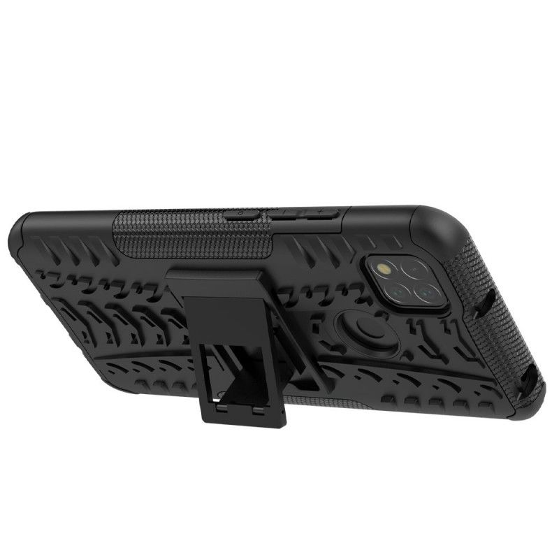 Etui Xiaomi Redmi 9C Biały Czarny Ultra Odporny