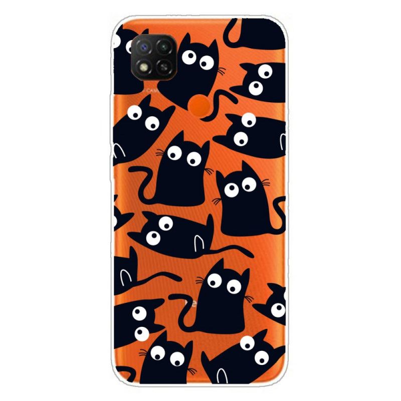 Etui Xiaomi Redmi 9C Czarne Myszy Etui Ochronne