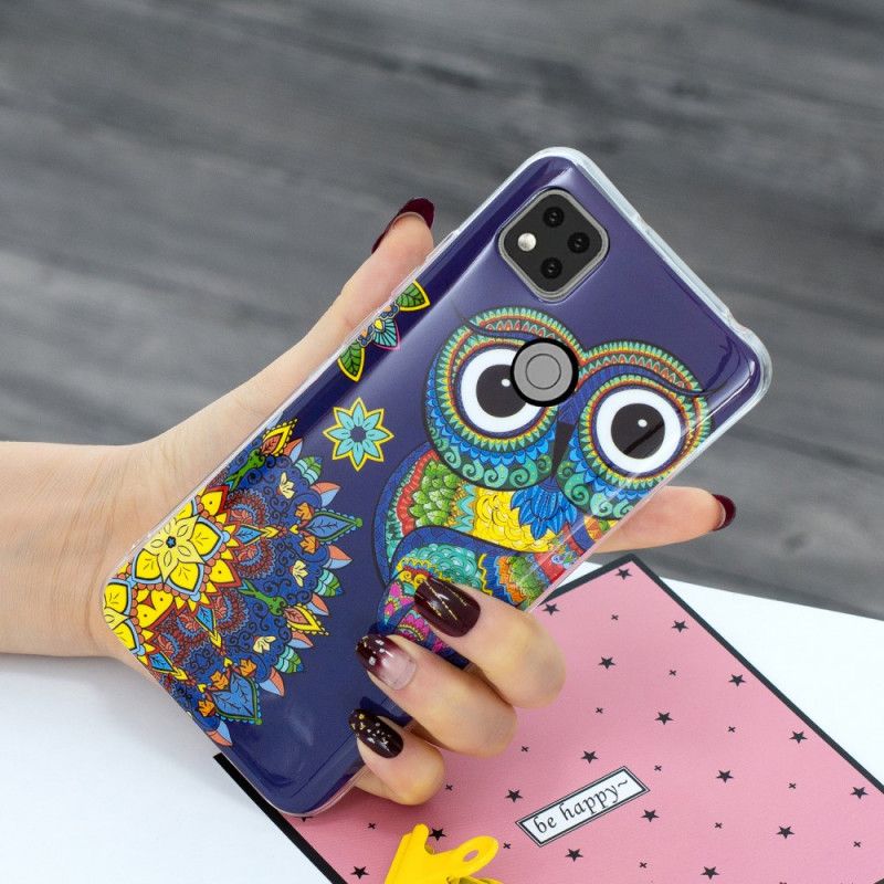 Etui Xiaomi Redmi 9C Fluorescencyjna Sowa Etui Ochronne