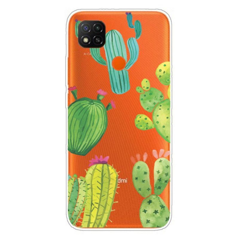 Etui Xiaomi Redmi 9C Kaktus Akwarelowy Etui Ochronne