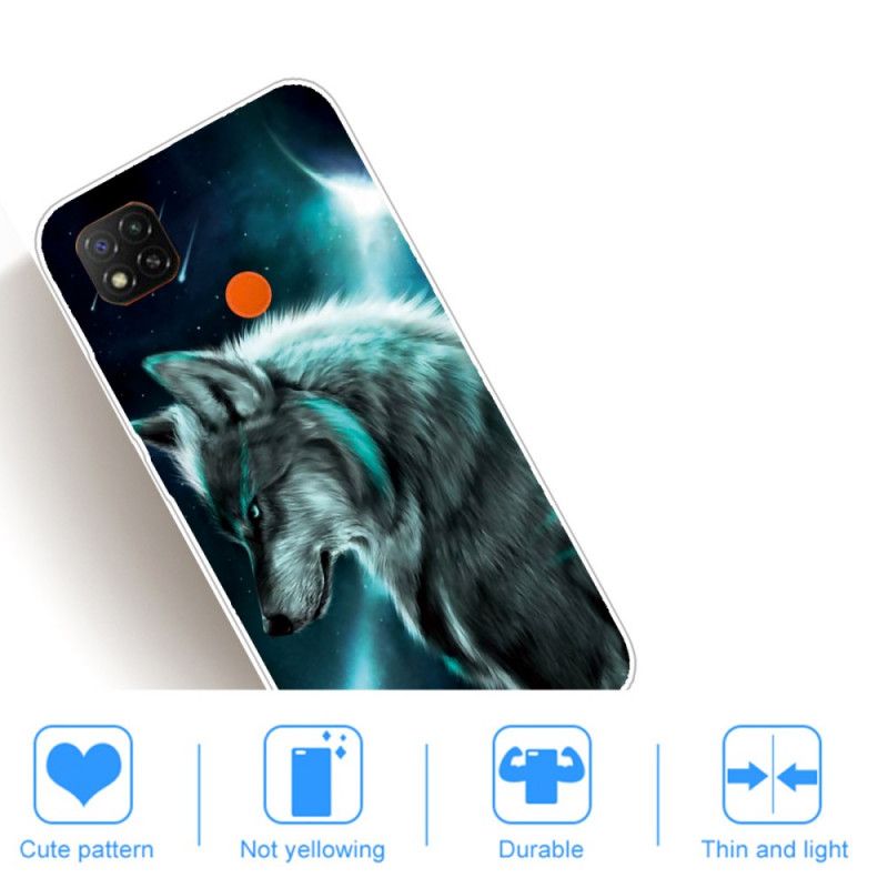 Etui Xiaomi Redmi 9C Królewski Wilk