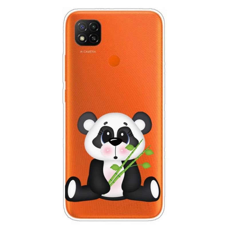 Etui Xiaomi Redmi 9C Przezroczysta Smutna Panda Etui Ochronne