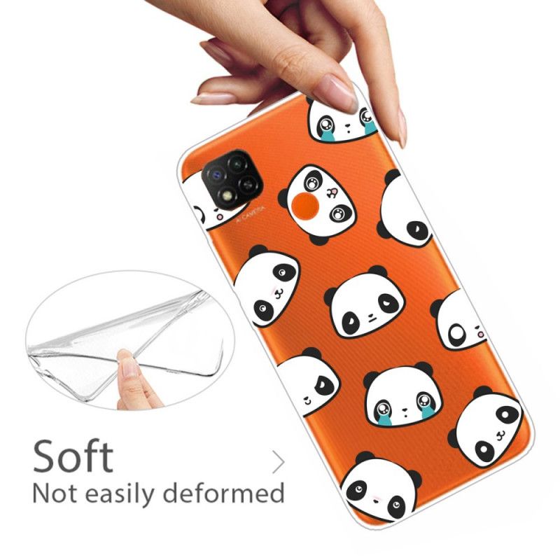 Etui Xiaomi Redmi 9C Sentymentalne Pandy Etui Ochronne