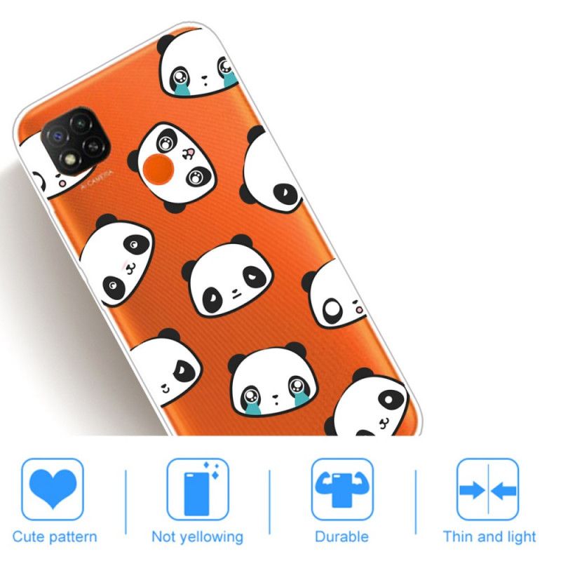 Etui Xiaomi Redmi 9C Sentymentalne Pandy Etui Ochronne