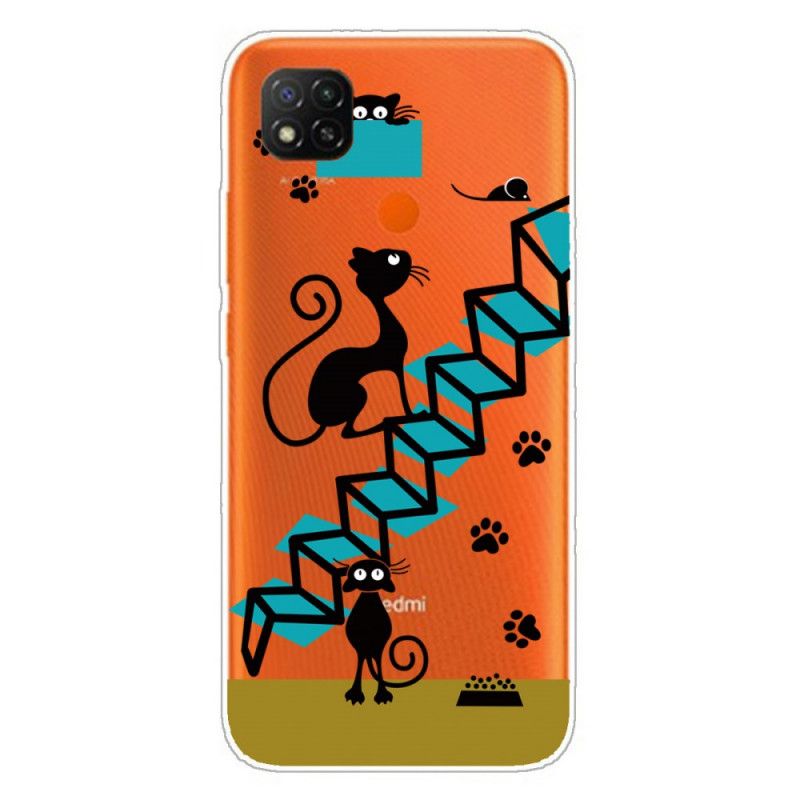 Etui Xiaomi Redmi 9C Śmieszne Koty